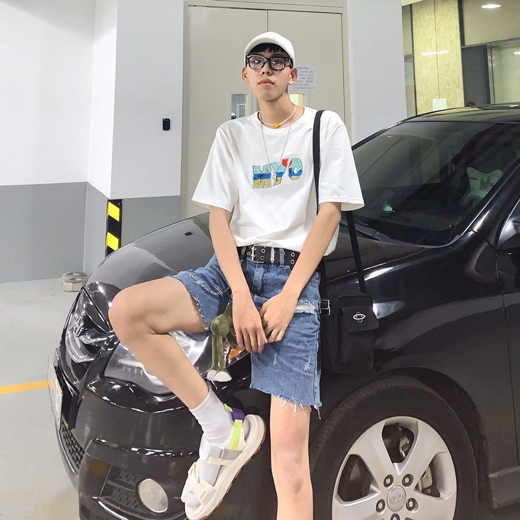 Áo Phông MYO Vải Cotton Thêu Hình Summer