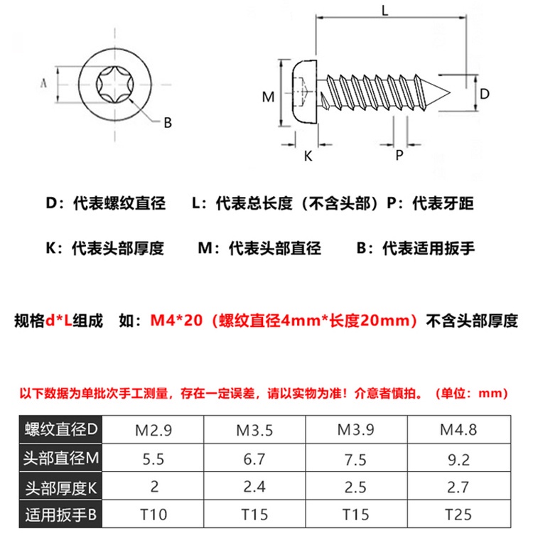 Vít Đầu Tròn Bằng Thép Không Gỉ 304 Chống Trộm M2.9 M3.9 M