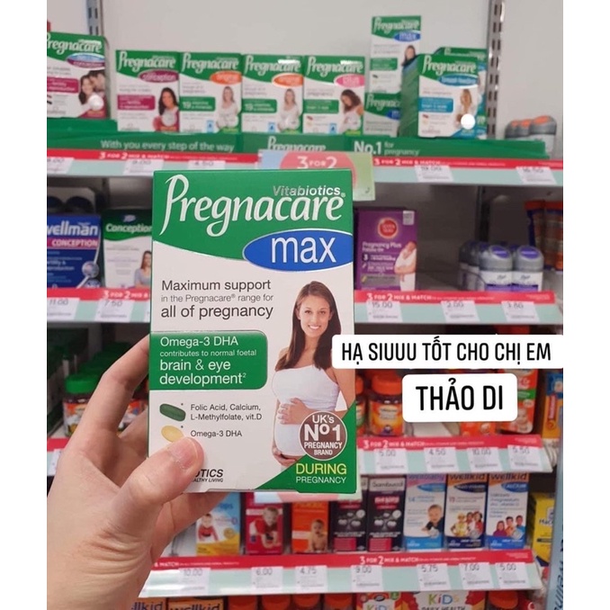 Vitamin Tổng Hợp Bầu Pregnacare Max - UK