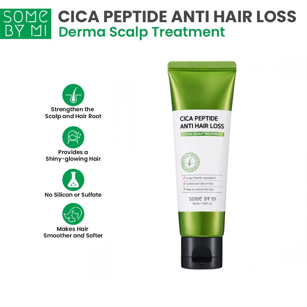 Dầu Xả Giúp Tóc Mềm Mượt Bóng Khỏe Some By Mi Cica Peptide Anti-Hair Loss Derma Scalp TREATMENT 50ml