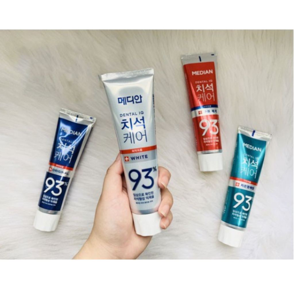 Kem Đánh Răng Hàn Quốc, Đánh Răng Trắng Sáng Median Dental IQ 93% 120g