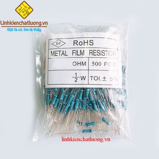 Điện trở vạch 1/2W 1M- 10M 5% (túi 500c)