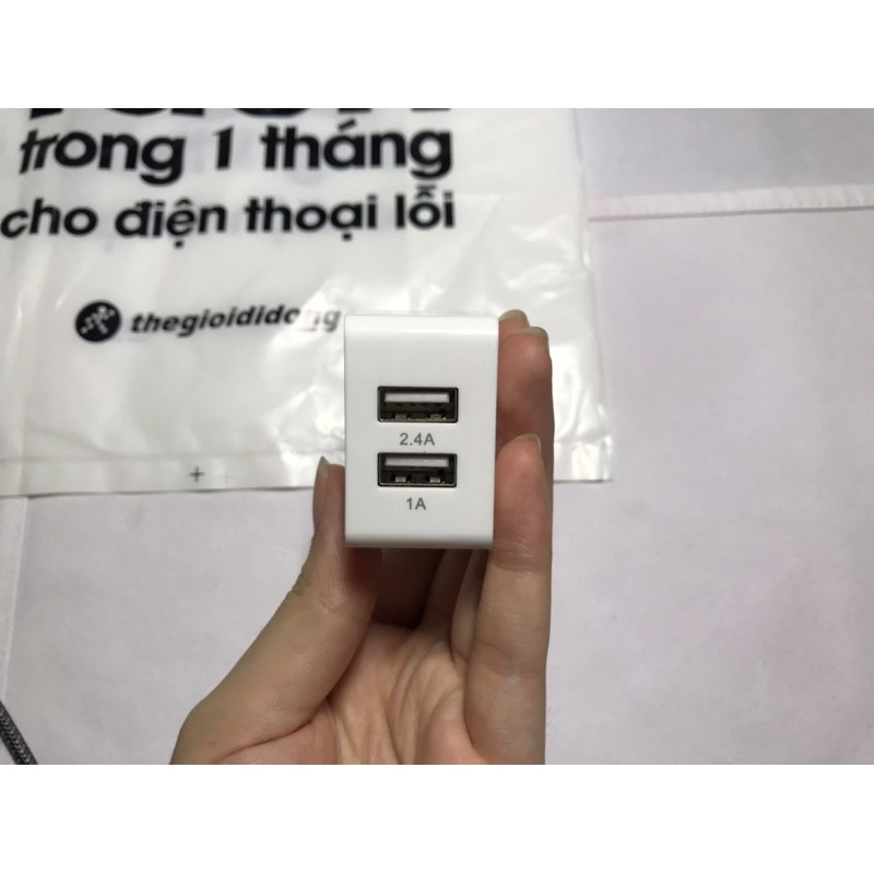 [CHÍNH HÃNG] Full Box New 100% Củ Sạc 2 Cổng 3.4A Xmobile DS476 Trắng cho Iphone Samsung Sony Oppo HTC Asus Vsmart