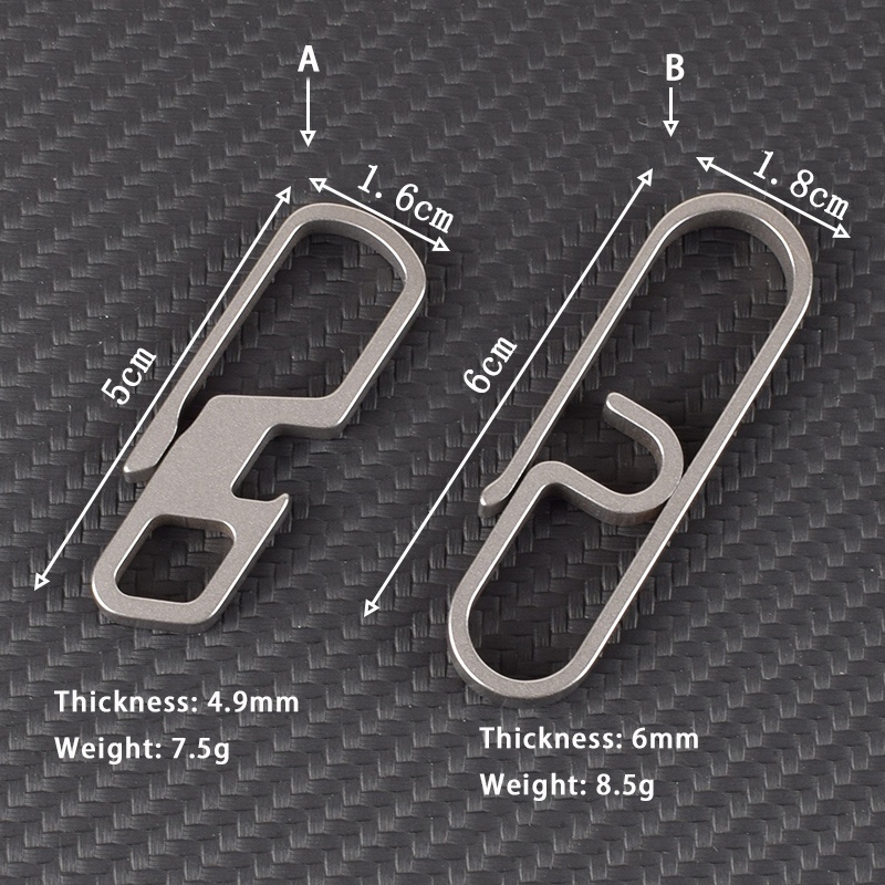 Móc Khóa Bằng Hợp Kim Titan Mở Nắp Chai Sáng Tạo Cho Nam
