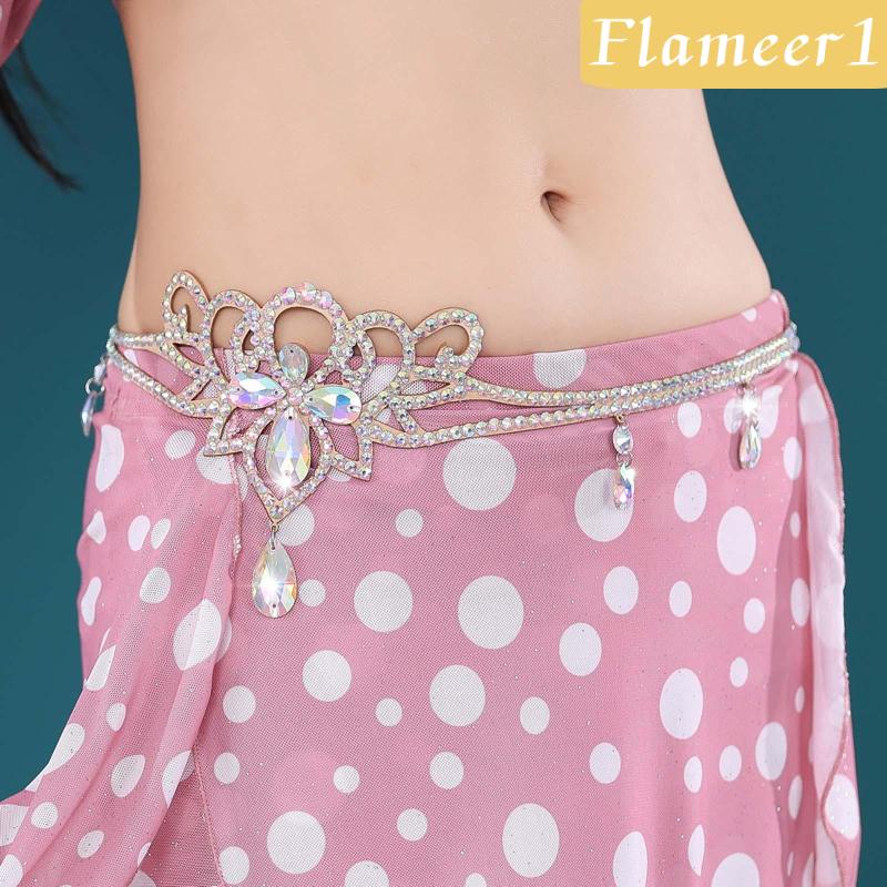[Flameameer1] Thắt Lưng Chuỗi Xích Biểu Diễn Múa Bụng Ấn Độ Cho Nữ
