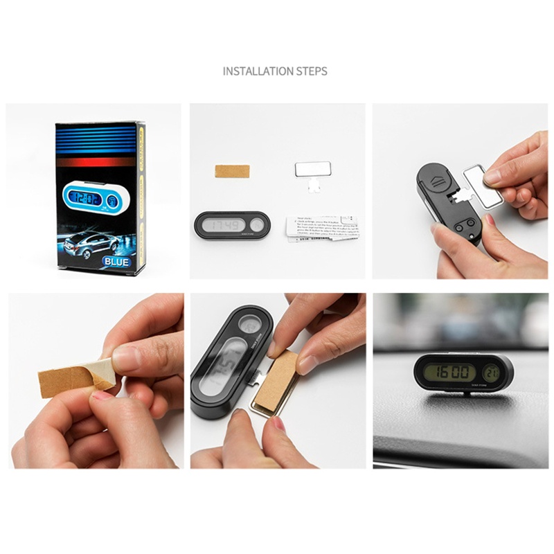 Đồng Hồ Kỹ Thuật Số Cho Xe Hơi Phạm Vi 12 24 Giờ - 20-50°C