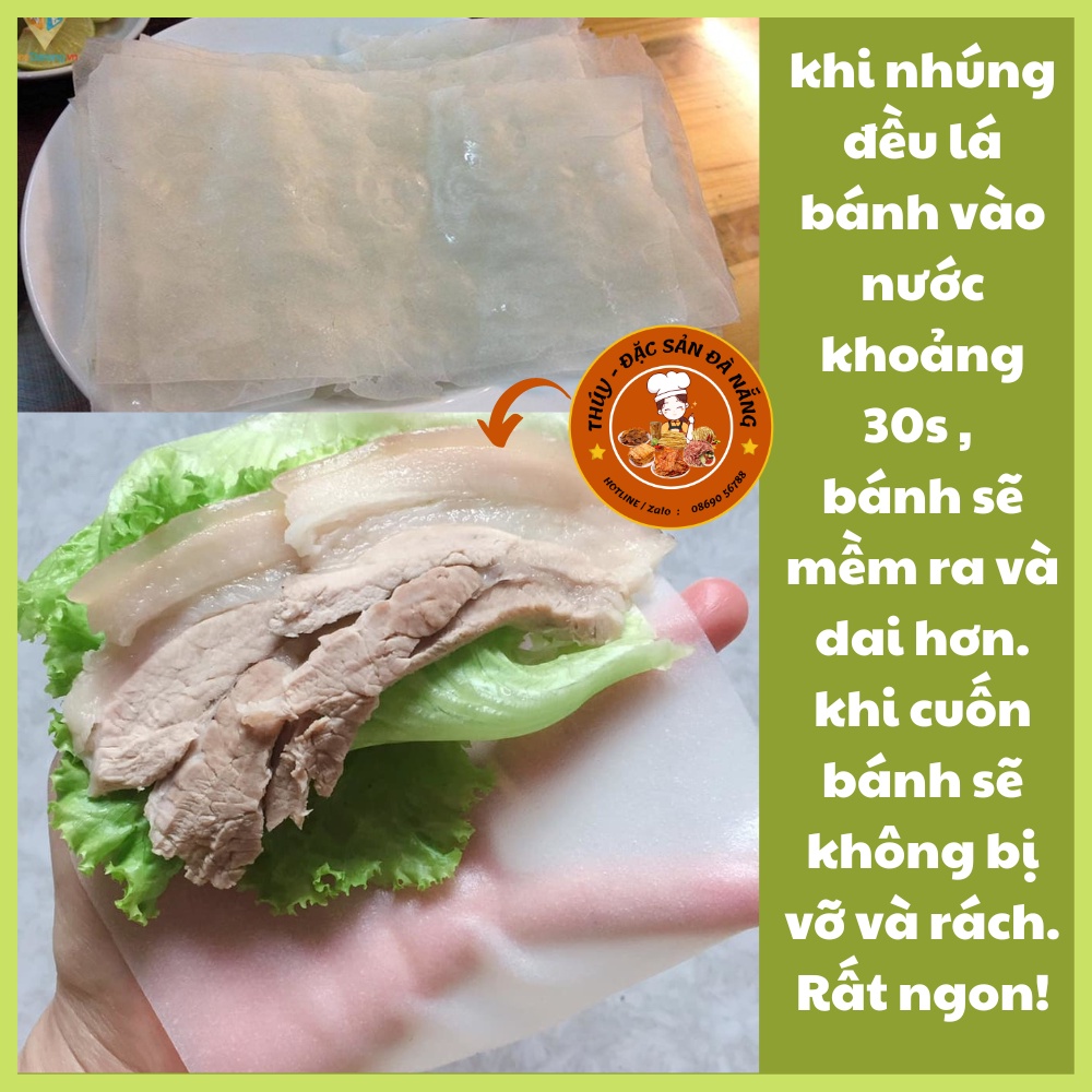 Bánh Tráng Đại Lộc Lá Nhỏ Dễ Cuốn 500gr Thúy Đặc Sản Đà Nẵng dùng cuốn cả thế giới đều ngon