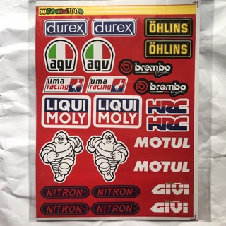 [ 25 In 1 ] Bộ tem xe máy Logo Racing Mẫu 1