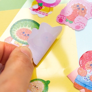 1 Pcs Kawaii Sticker Bear Rabbit Stickers Diary Scrapbook Decor