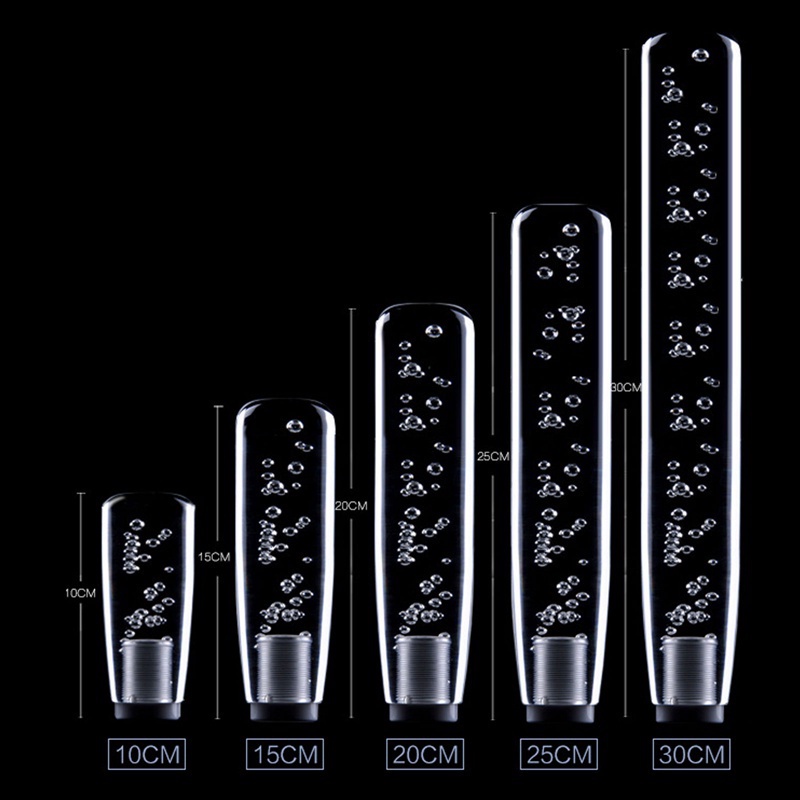 Tay Nắm Cần Số Xe Hơi Có Đèn LED Màu gradient Hình Bong Bóng Trong Suốt 1015 / 20 / 25 / 30CM