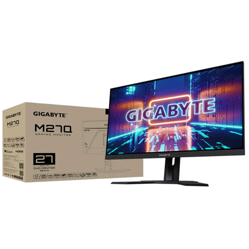 Màn Hình Chơi Game Gigabyte Gaming M27Q – 27 inch QHD SuperSpeed IPS / 170Hz / 0.5ms / HDR400 / Chuyên Game