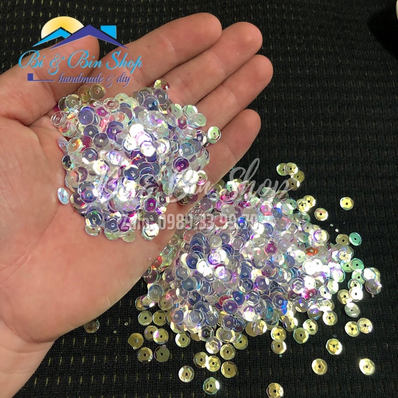 20g Kim Sa Mô Ánh Cừ AB Cao Cấp - 6mm Đính Kết Áo Cưới