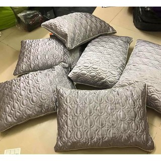 (Giá tại xưởng) Vỏ gối lụa trần bông + ruột gối SPA, Gia đình/ Thiêt kế thêu logo MIỄN PHÍ