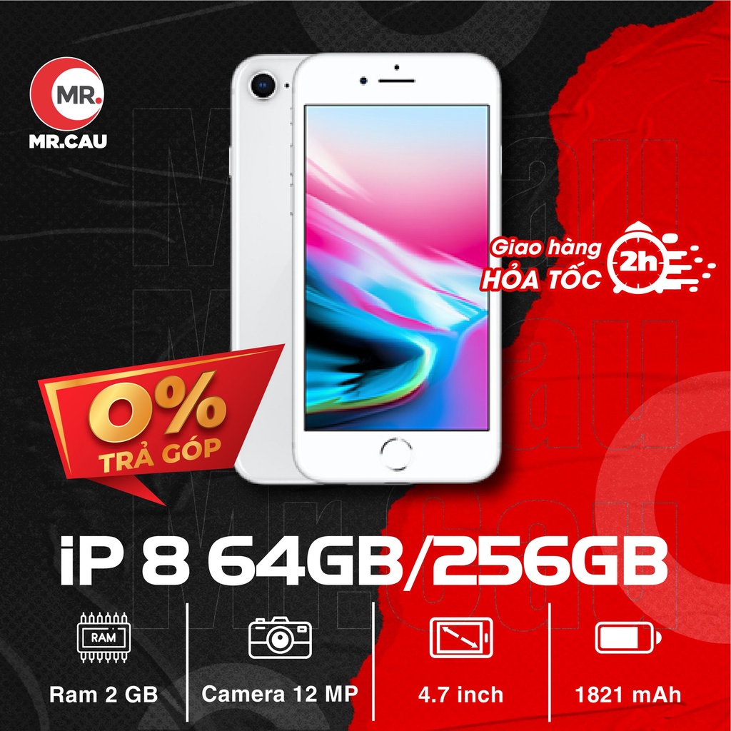 Điện thoại iP 8 - 64GB-256G Quốc Tế Chính Hãng Đẹp KENG- MÁY FULL CHỨC NĂNG- ĐẸP XUẤT SẮC