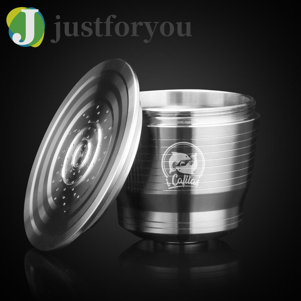 Justforyou2 ICafilas Stainless Steel Refillable Reusable Coffee Capsule Strainer Filter