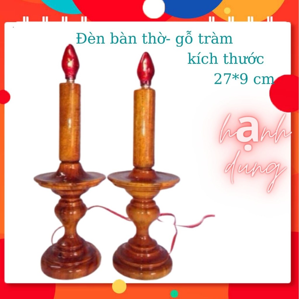đèn thờ cúng gỗ -ms13