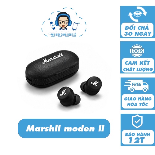 MARSHALL MODE II Tai nghe không dây Bluetooth TWS Tai nghe có hộp sạc Không thấm nước và tiện lợi