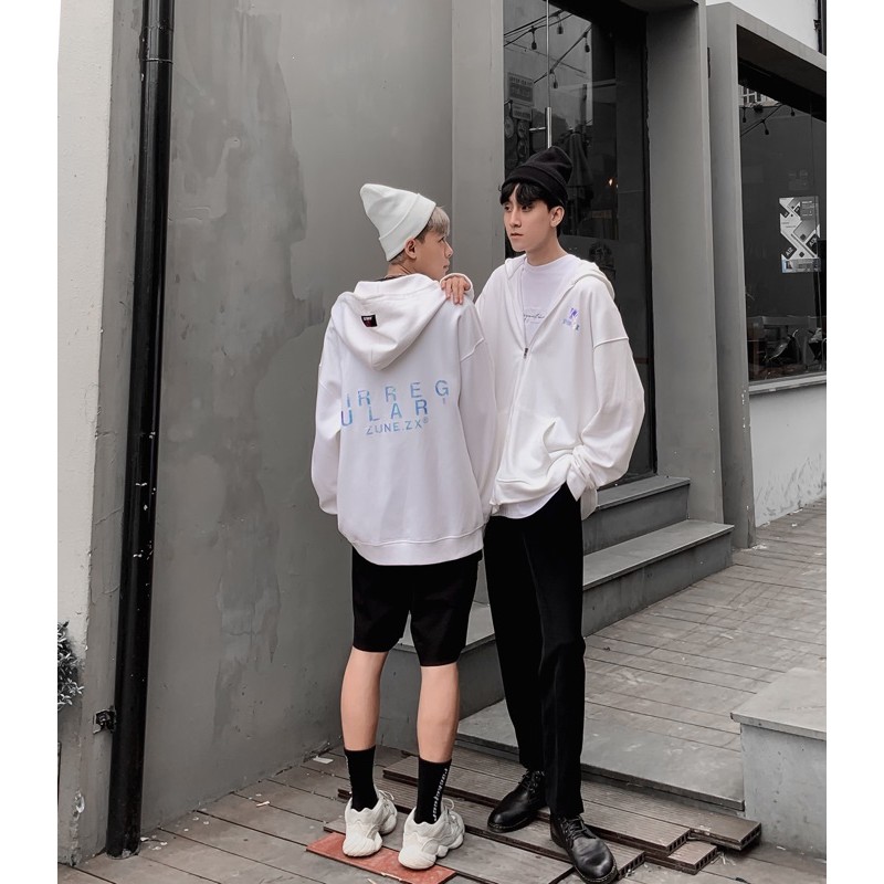 Signature Hoodie Zip - WHITE (Áo khoác nỉ có mũ ZUNEZX) | BigBuy360 - bigbuy360.vn