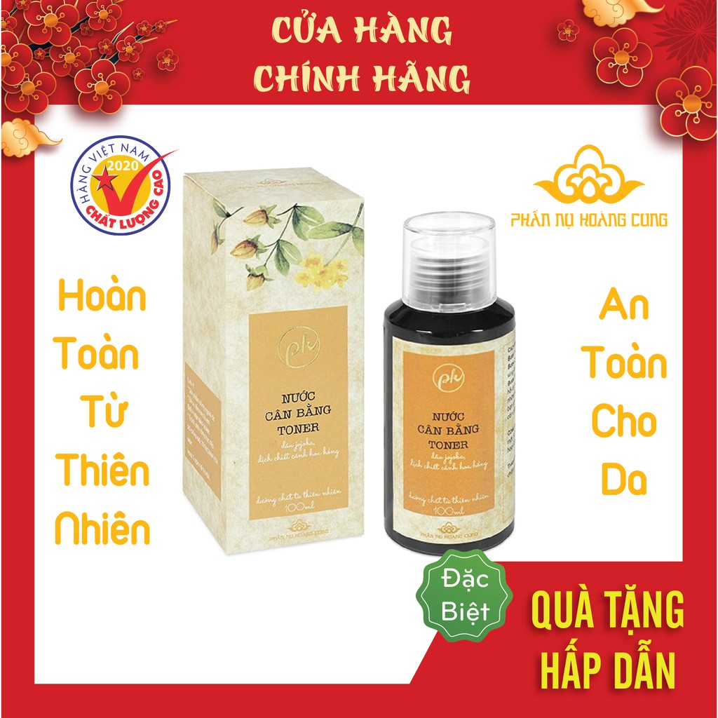 Nước Cân Bằng Da, Toner Cho Da Dầu Mụn Phấn Nụ Hoàng Cung 100ml