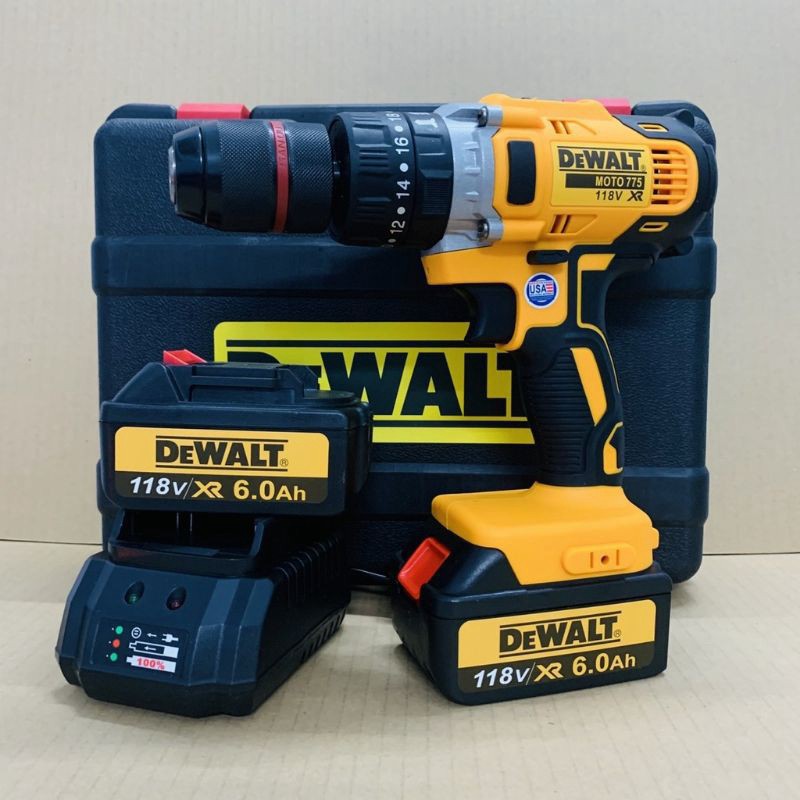 Máy khoan pin Dewalt 118V- khoan pin có búa