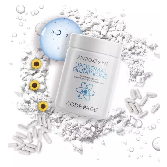 HÀNG NHẬP KHẨU - Viên Uống Code Age Antioxidant Liposomal Glutathione Hỗ Trợ Trắng Sáng Da CodeAge 60 Viên