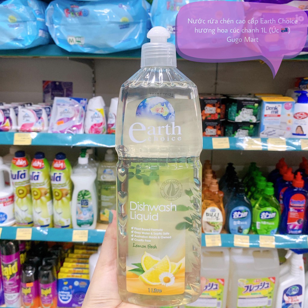 Nước rửa chén Earth Choice cao cấp 1L ÚC