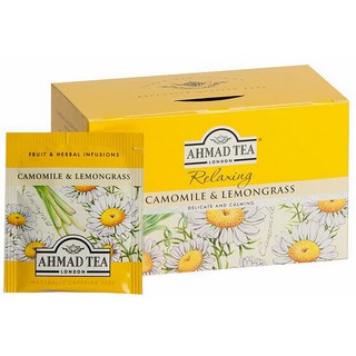 [TRÀ TÚI LỌC] AHMAD TEA - HƯƠNG HOA CÚC & XẢ - CHÍNH HÃNG - HỘP 2x20 TÚI - 40g