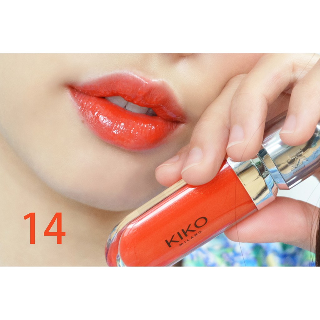 Son dưỡng ẩm 3d Hydra Lipgloss - Kiko Milano - Shop EU online - Cam đỏ