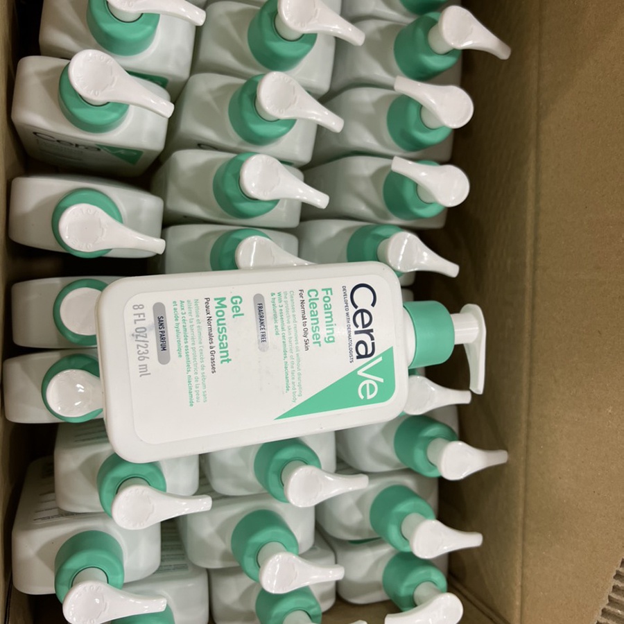 Sữa Rửa Mặt Dạng Gel CeraVe Foaming Cleanser For Normal To Oily Skin USA chính hãng 236ml