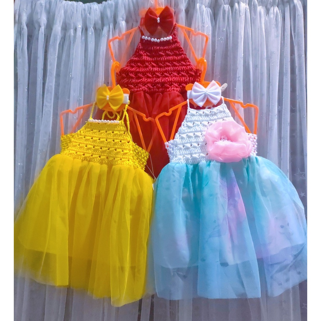 TH Đầm/Váy công chúa tutu dễ thương cho bé gái - Yếm len ngọc