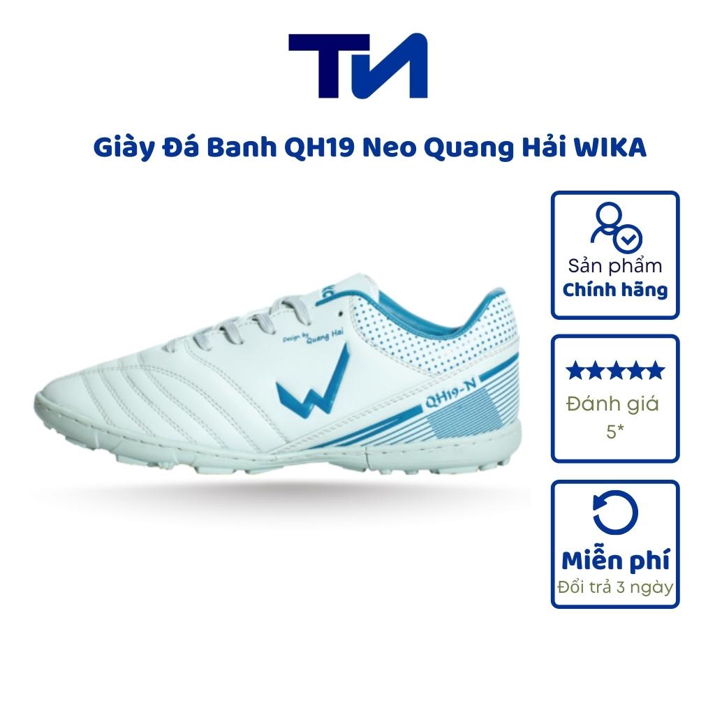 Giày bóng đá, giày đá banh sân cỏ nhân tạo WIKIA QH19 Quang Hải chính hãng, mỏ vịt 3 sọc TN034