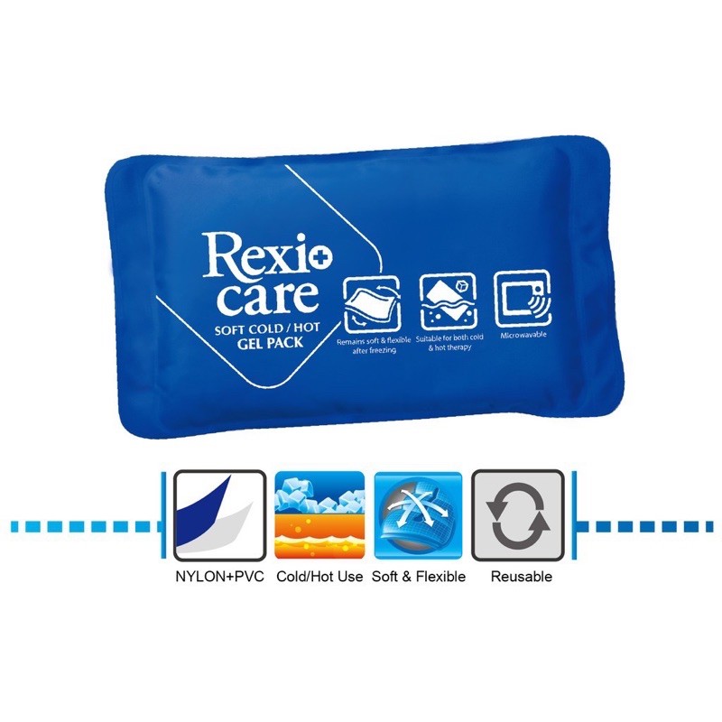 Túi chườm nóng lạnh R&amp;R Rexi Care Hot/Cold Size 31 x 17cm giúp giảm đau, hạ sốt