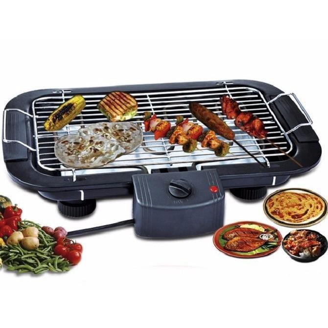 Bếp nướng điện cao cấp không khói Electric barbecue grill 2000W - Màu đen