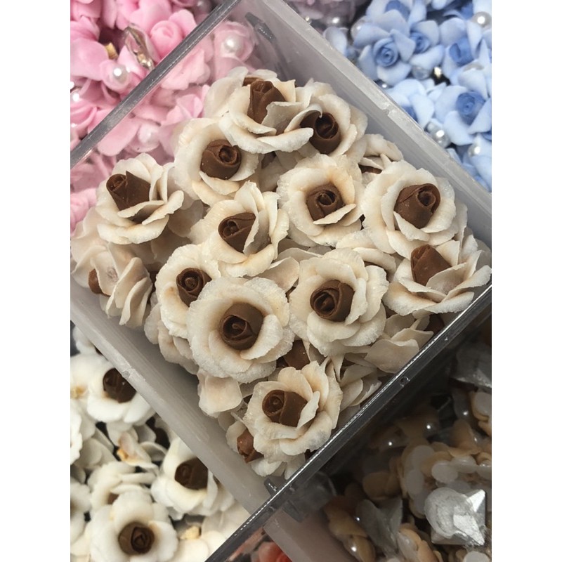 Hoa hồng rách màu om nâu 10k/1b SHOP NAIL HUYỀN ANH