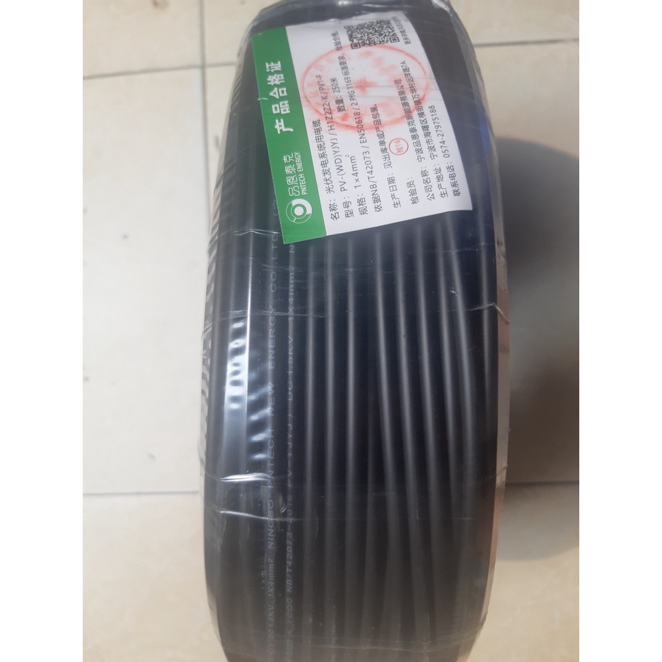 Dây cáp điện DC 4mm chuyên dụng cho điện năng lượng mặt trời