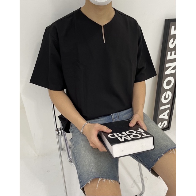 Sơ Mi V Tay Ngắn - Front V Short Sleeve Shirt (2color)