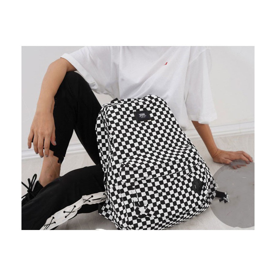 Balo Đi Học Van.s Old Skool Black/White Checkerboard