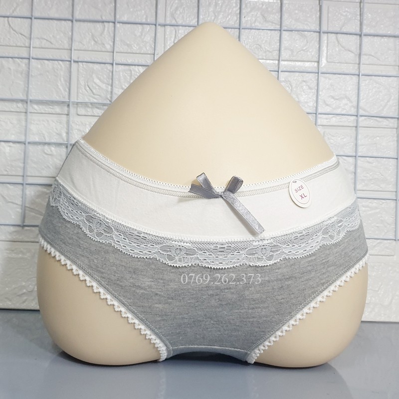Quần lót nữ QN.02 chất cotton phối zen màu đẹp xinh cho chị em- Ảnh shop chụp