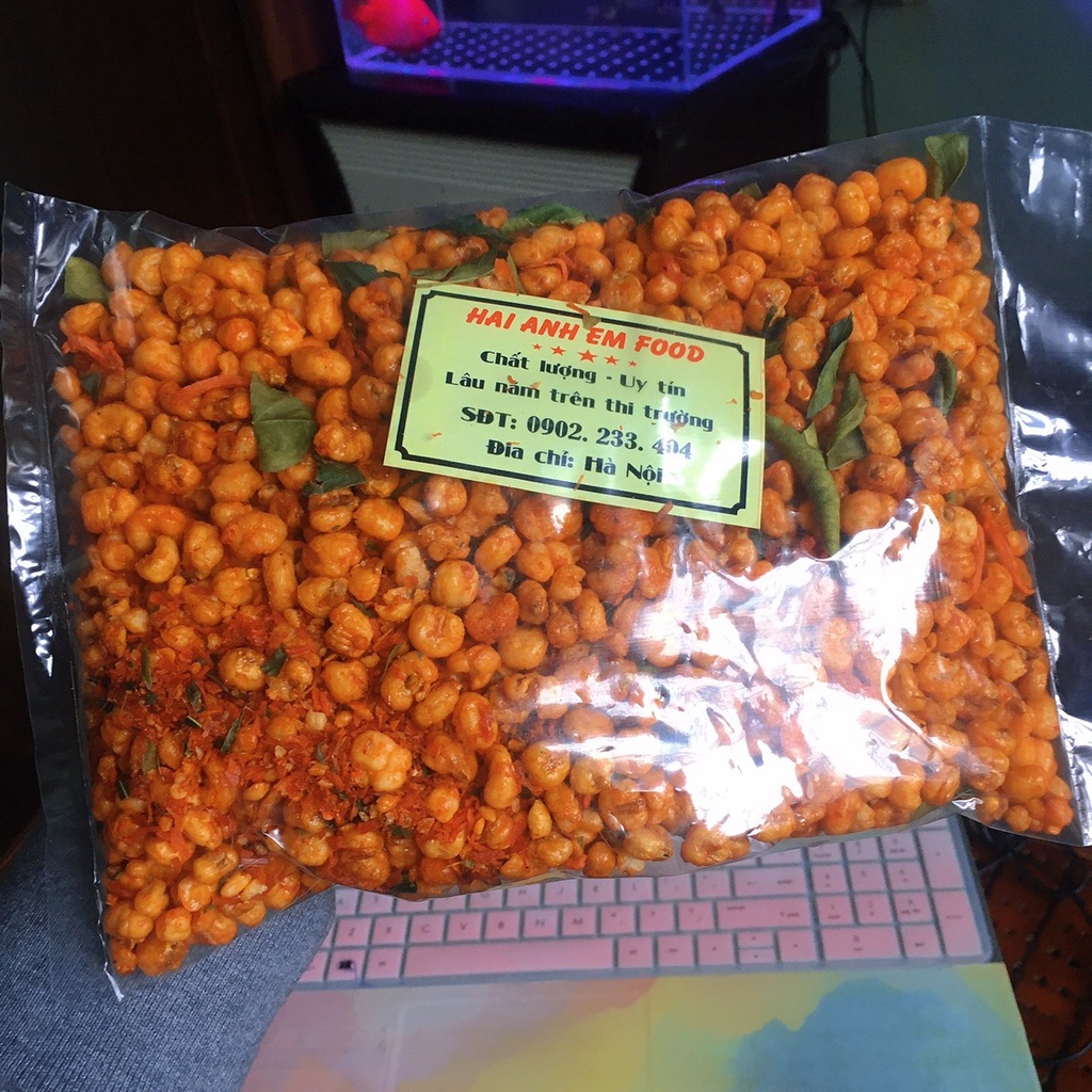 500gr Ngô Nếp Sấy Giòn Rim Khô Gà Lá Chanh | BigBuy360 - bigbuy360.vn