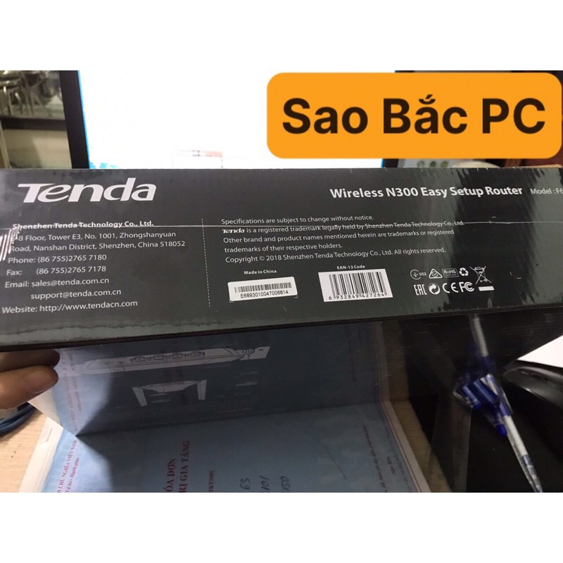 Tenda Thiết bị phát Wifi F6 Chuẩn N 300Mbps - Hàng Chính Hãng
