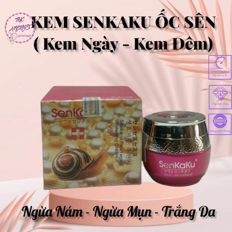 Kem dưỡng trắng da Senkaku ốc sên ngọc trai
