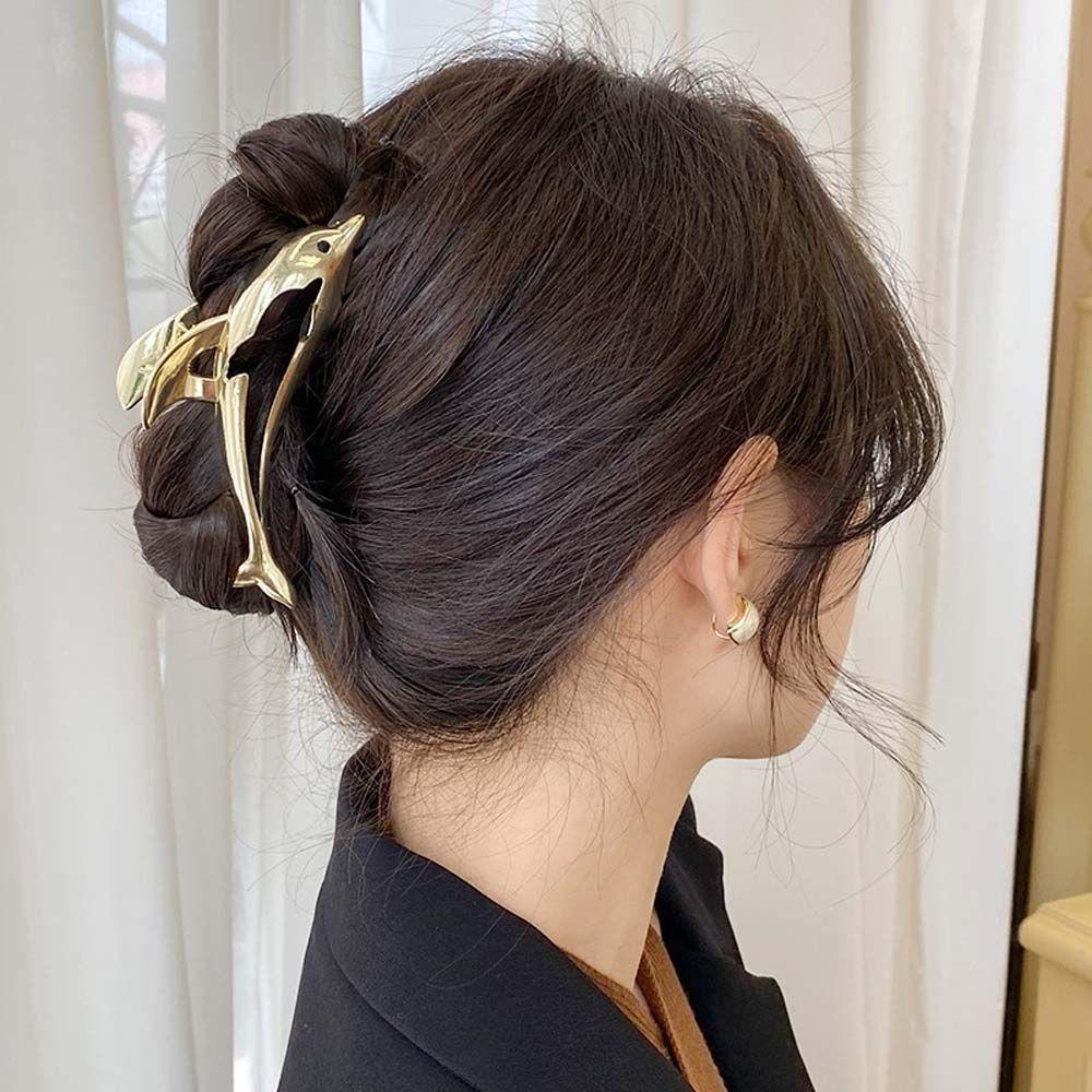 Kẹp Tóc Kim Loại Hình Gấu Hoạt Hình Sáng Tạo Dễ Thương VANES1