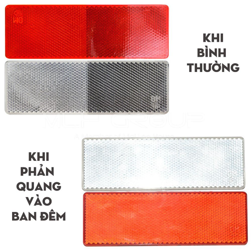 Combo 4 Miếng Dán Phản Quang Cảnh Báo Ban Đêm Dán Xe Cho Xe Hơi/ Xe Tải/ Xe Máy MLH