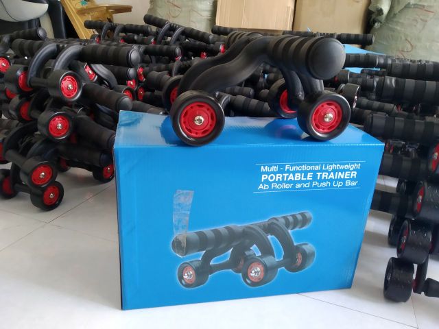 [LOẠI XỊN] Con lăn tập bụng 4 bánh