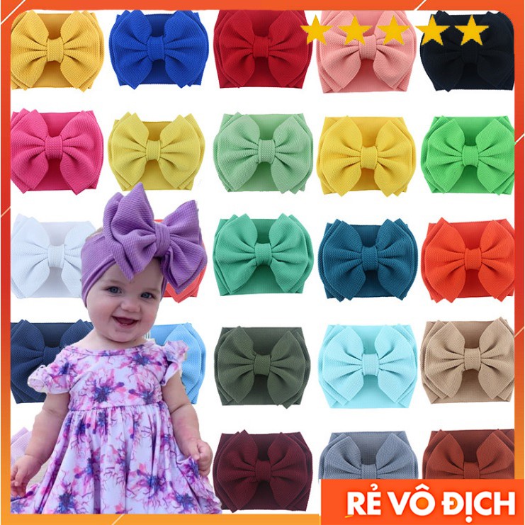 [ LAST SALE ]  Băng Đô Tuban Cho Bé Gái Bản Rộng Nơ Xinh