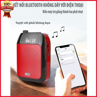 [Máy Không dây ] Máy trợ giảng Aporo T20 UHF có BLUETOOTH bảo hành 12 tháng, mẫu mới 2020 tặng kèm sạc và mic có dây