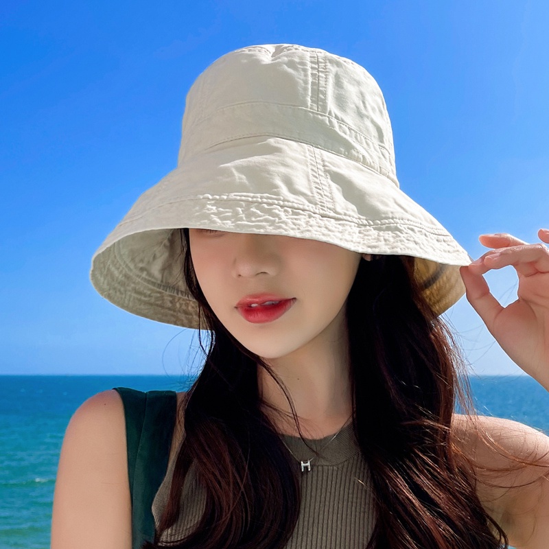 Nón Tai Bèo Chống Nắng Vành Rộng Gấp Gọn Thời Trang Xuân Thu Cho Nữ