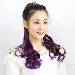 Tóc giả cột đính line Tím 💖FREESHIP💖 Sỉ 35K, buộc tóc giả nữ, đuôi tóc giả nữ