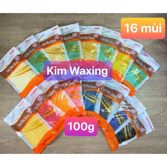  (Free que gỗ) Sáp wax lông nóng dạng hạt đậu Viên Hard Wax Beans 100g