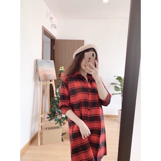 💃Đầm Sơ Mi Caro